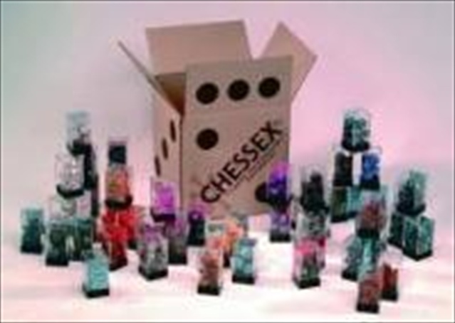 264AA Cube Gemini Set Of 7 Dice - Assorted Color With Numbering