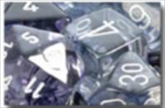 Manufacturing 27608 16 mm Nebula Polyhedral Black With White Dice D6 Dice Set Of 12