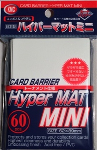 Picture of KMC Sleeves MHM1621 Deck Protectors Mini Hyper White&#44; Pack - 60