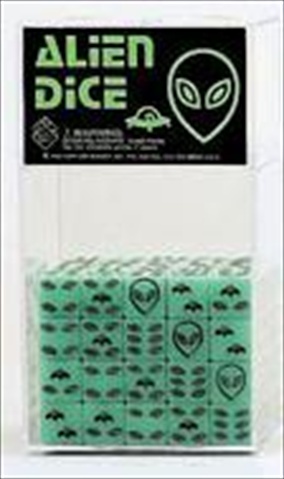 Koplow 8680 D6 Cube 16 mm Glow Alien Bag - 12