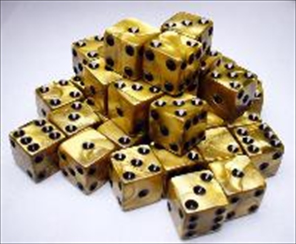 Koplow 12366 D6 Cube 12 mm Olympic Golden & Black 36