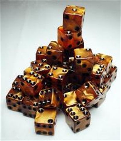 12368 D6 Cube 12 mm Olympic Bronze & Black 36