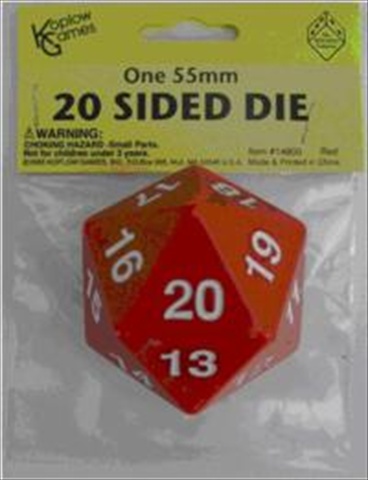 Koplow 14800 D20 Single 55 mm Countdown Red Bagged