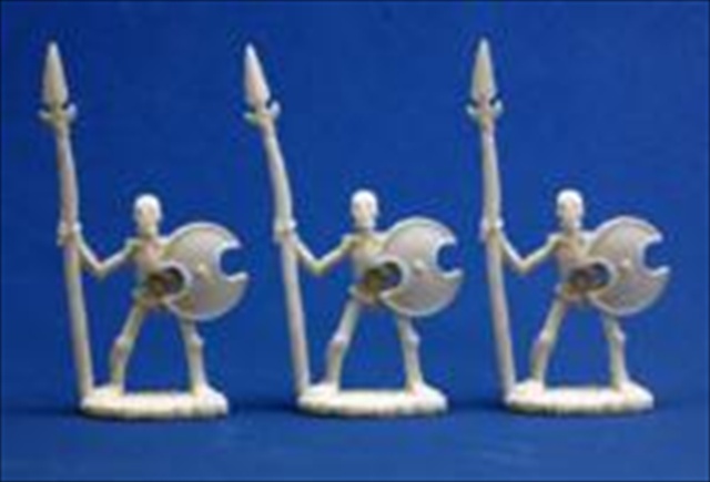 77001 Bones - Skeletal Spearmen Set Of 3 -  Reaper Miniatures, REM77001