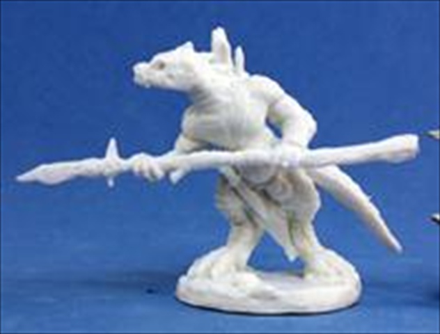 77154 Bones - Lizardman Spearman