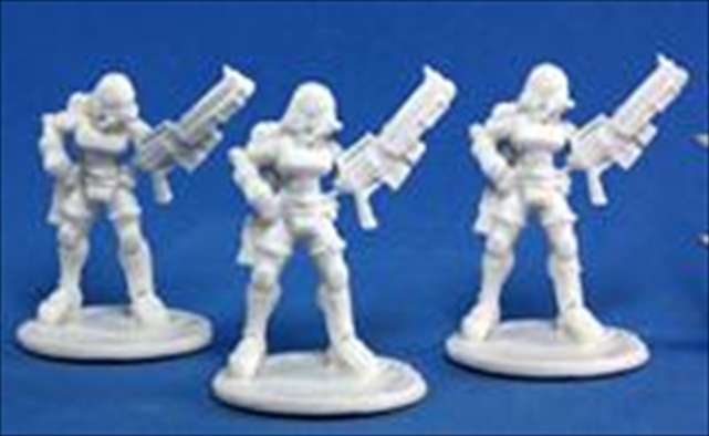 Picture of Reaper Miniatures 80013 Bones - Chrono Nova Corp Female 3 Miniature