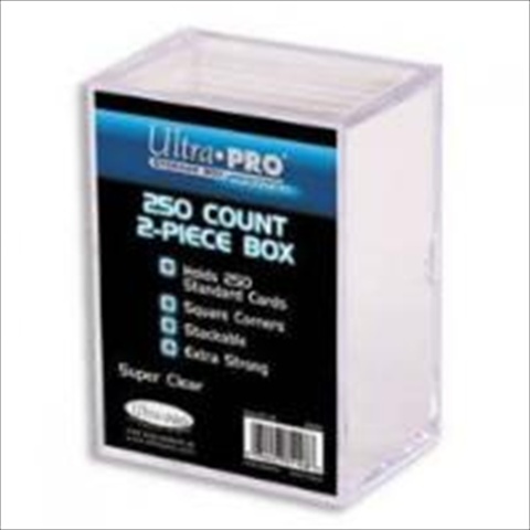Picture of Ultra Pro 81148 2-Piece 250 Count Clear Card Storage Box