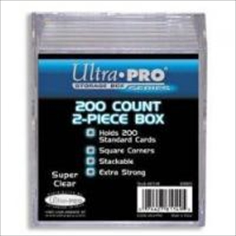 Picture of Ultra Pro 81149 2-Piece 200 Count Clear Card Storage Box