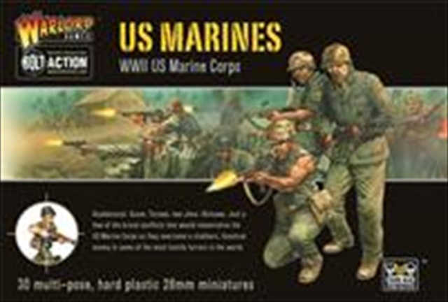 Picture of Warlord Games BAI06 Bolt Action - Us Marines Plastic Boxed Set - 30
