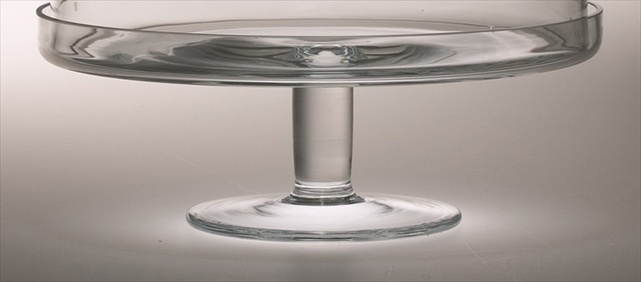 Picture of Majestic Gifts T-303 Classic clear 11 in. High Quality Glass Cake Stand
