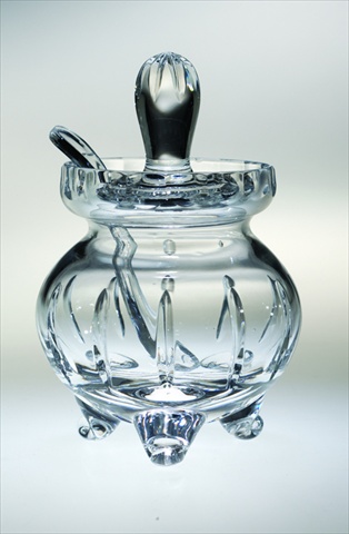 Picture of Majestic Gifts JO-134 Joy 6 in. Crystal Honey Jar With Spoon