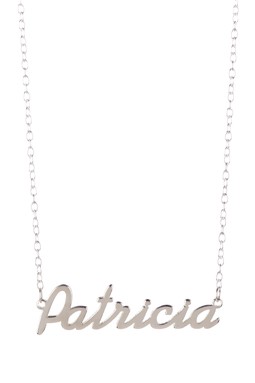 Gigi and Leela SP328 Sterling Silver Necklace - Patricia Nameplate
