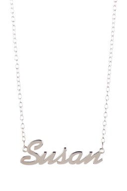Gigi and Leela SP328 Sterling Silver Necklace - Susan Nameplate