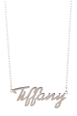 Gigi and Leela SP328 Sterling Silver Necklace - Tiffany Nameplate
