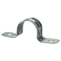 61230 3 In. Conduit Strap- 2 Hole - Black<BR>