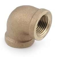 Picture of Anderson Metal 738100-02 .13 In. 90 Degree Red Brass Threaded Elbow
