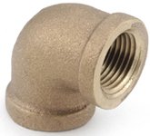 Picture of Anderson Metal 738100-08 .5 In. 90 Degree Red Brass Threaded Elbow