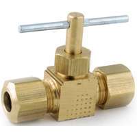759106-06 Low Lead Compression Straight Needle Valve .37 x .37
