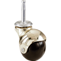 Bright Brass Hooded Stem Caster