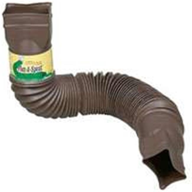 Amerimax 85019 Flex-A-Spout Downspout Extensions- Brown