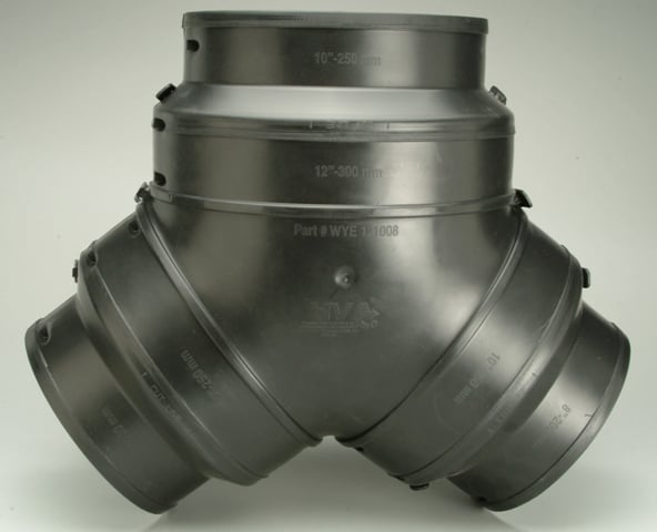 HTY-12 Large Snap Together Wye 12-10-8 in.