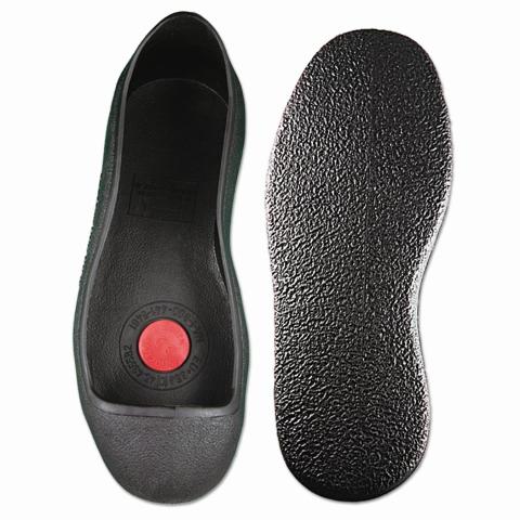 Overshoes, Steel Toe, Vulcanized Rubber, Steel Toe, 2 in Height, Pull On Closure, Weave Sole, Black