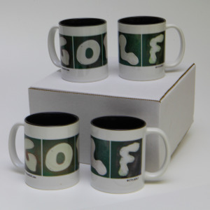 Picture of In the Sand Golf 11 Oz. Golf Mugs With Black Interior - Set Of 4