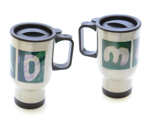 Picture of In the Sand Golf Mom And Dad Stainless Steal Travel Mugs