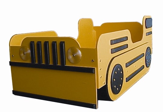 Picture of Just Kids Stuff Bulldozer Toddler Bed Yellow