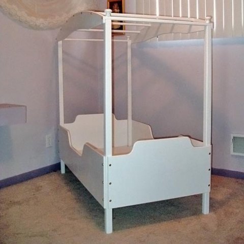 Picture of Just Kids Stuff Jasmine Canopy Bed White
