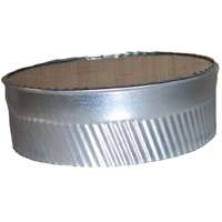 Picture of Imperial Manufacturing GV0733-4-309 4 in. Galvanized End Cap Small End 30 Gauge