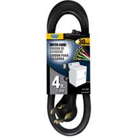 Picture of Power Zone ORD100404 Dryer Cord 10 By 4 Srdt Black 4 Ft.