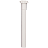 PP20944 PVC Extension Tube White, 1.25 x 6 In.