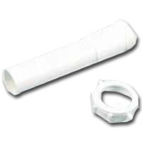 PP20945 PVC Extension Tube White- 1.25 x 12 In.