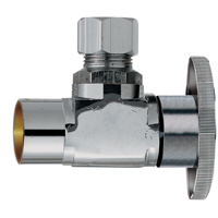 PP60PCLF Quarter Angle Valve - 0.5 Cop Sweat x 0.375 In.