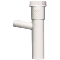 PP66-4W Slipjoint Branch Tailpiece - White - 1.5X 8 in.