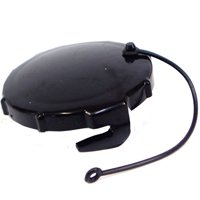 RV-509B Rc Holding Tank Cap With Strap - Black - 3in.