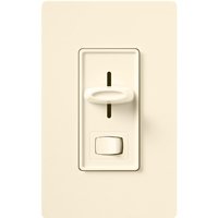 Lutron Skylark LED 120V 150W Gloss Light Almond Dimmer W/Rocker Switch - SCL-153PH-LA