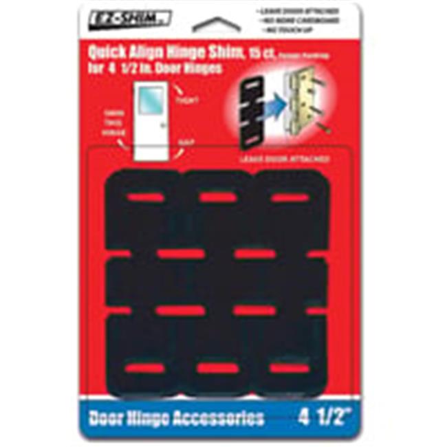 Ez Shim Incorporated HS450BP 4.5 Hinge Shim Sheet Of 3- Black