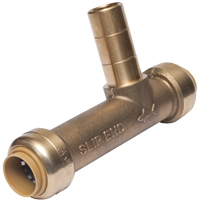 Sharkbite 1/2 PTC x 1/2 PTC x 1/2in CTS ServiceSlip Tee Adapter - U4482LFA