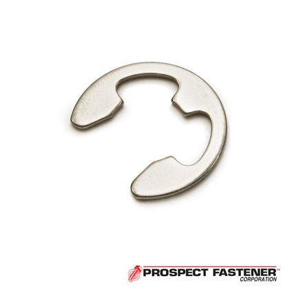 DE-9SG 10 mm Diameter Stainless Steel E - Style External Retaining Ring Pack -  100 Pieces