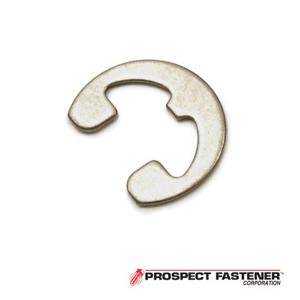 RE-37SS .38 in. Diameter Reinforced E - Style Ring .035 in. Thick Stainless Steel Passivated Pack - 100 Pieces