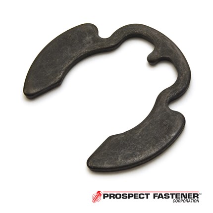 .75 in. Diameter Poodle Style External Ring .062 in. Thick Carbon Steel Black Phosphate  100 Pieces