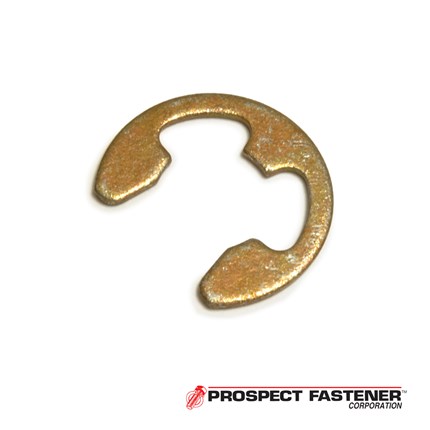 SE-98ST ZD 1 in. Diameter E - Style Ring .05 in. Thick Carbon Steel Zinc Dichromate Yellow 100 Pieces