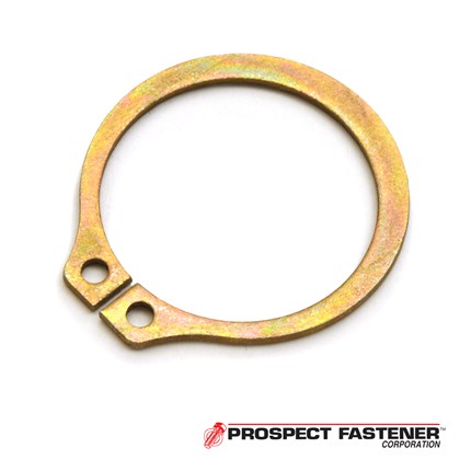 SH-131ST ZD 1.31 in. Diameter Basic External Ring .05 in. Thick Carbon Steel Zinc Dichromate Yellow  100 Pieces