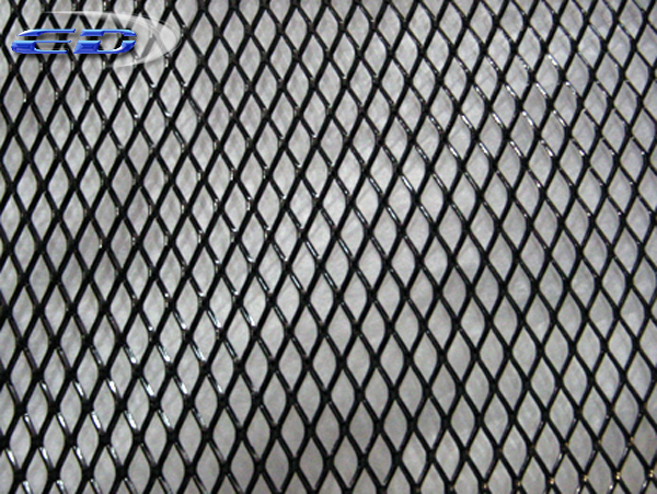 Diamond Cut Mesh Grille Black - 2 Piece