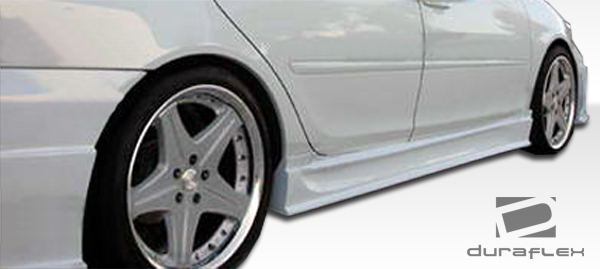 103290 2002-2006 Toyota Camry Sigma Side Skirts Rocker Panels - 2 Piece -  Duraflex