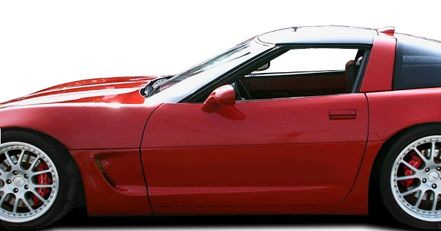 103442 1984-1996 Chevrolet Corvette C5 Conversion Side Skirts Rocker Panels With Doorcaps - 6 Piece