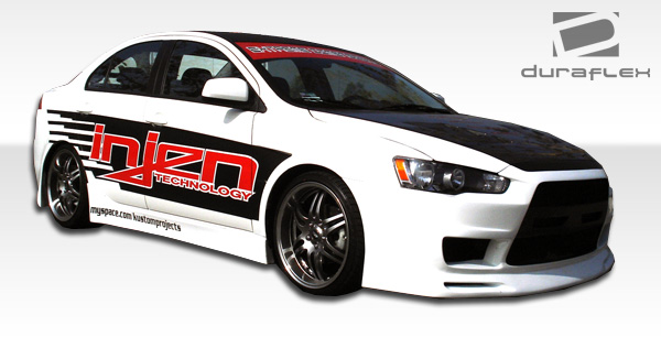 103943 2008-2014 Mitsubishi Lancer Gt Concept Side Skirts Rocker Panels - 2 Piece