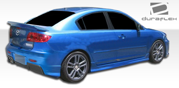 104481 2004-2009 Mazda 3 I-Spec Side Skirts Rocker Panels - 2 Piece